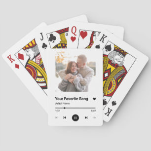 Baralho Música Personalizada Música Favorita Uma Foto Coff