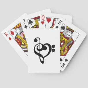 Baralho Musical Music Heart - Treble Bass Clef