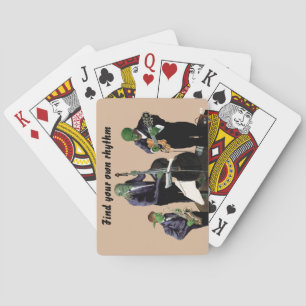 Baralho Músicos de Jazz Fantasia Jogando Cartas