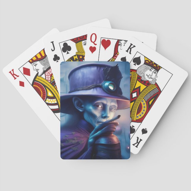 Baralho Mysterious Lady Pointing Finger At You (Verso)