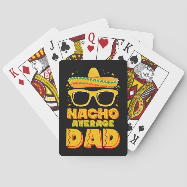 Baralho Nacho Média Pai Cinco De Mayo Correspondendo Famíl (Verso)