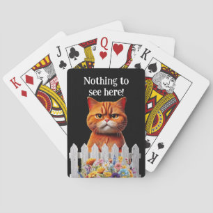 Baralho Nada para ver aqui .. humor de gato