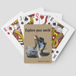 Baralho Naga Explore World Viagem Fantasy Jogando Cartões