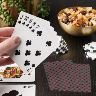 Baralho Naipe de Cartas Vermelhas Pretas em Cartas de Bara