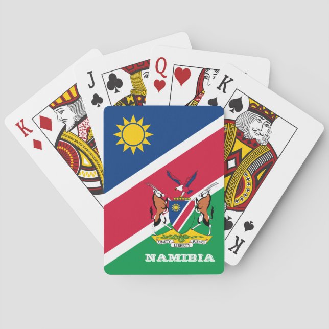 Baralho Namíbia Flag Games, Namíbia Jogando Cartões (Verso)