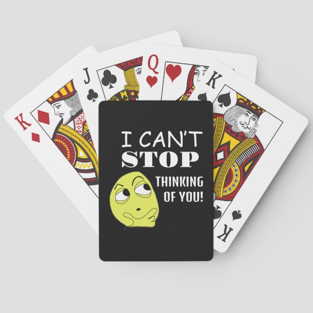 Baralho não consigo parar de pensar em você (Verso)