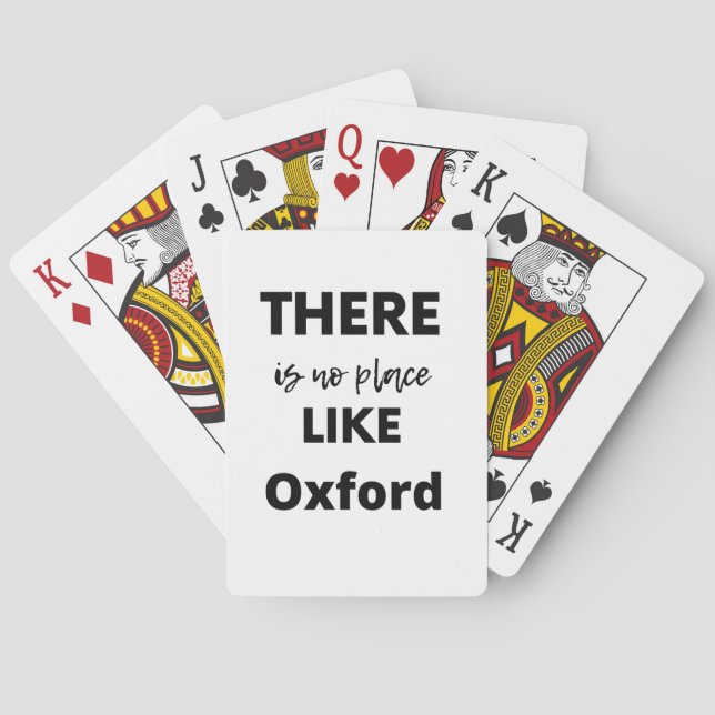 Baralho não há lugar como Oxford (Verso)