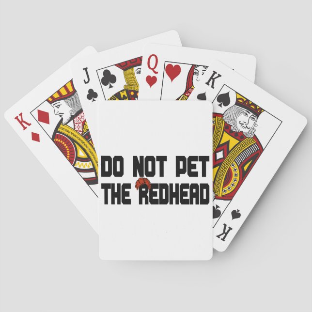 Baralho Não pet o Redhead (com peruca) (Verso)