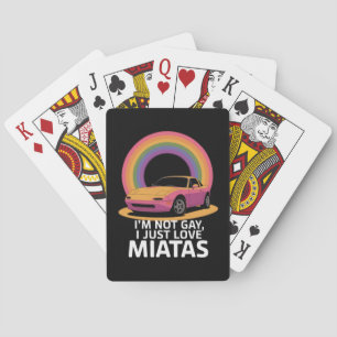 Baralho Não Sou Gay Eu Apenas Amo Miatas LGBT Arco-íris