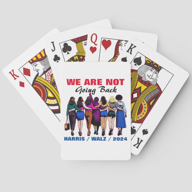 Baralho Não Vamos Voltar Para Harris Waltz Senhora Preside (Verso)
