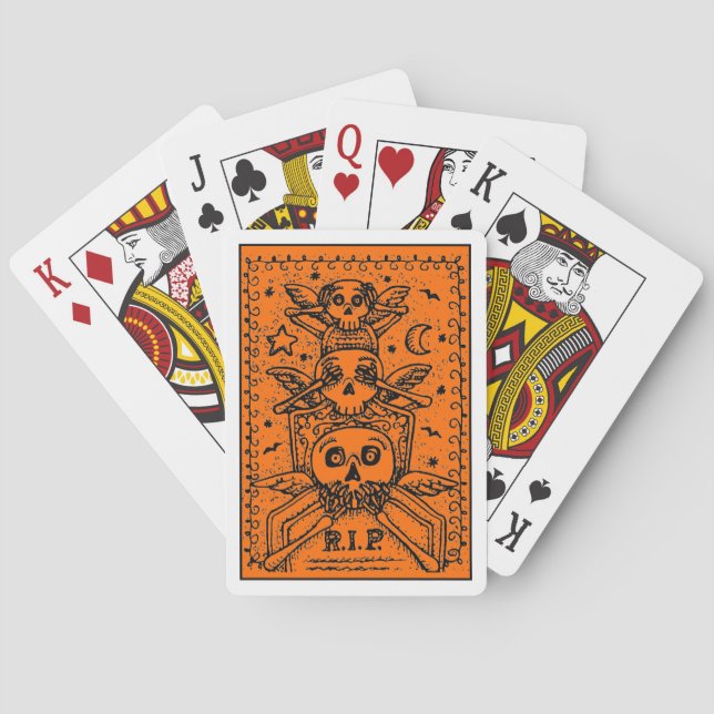 BARALHO NÃO VEJA NENHUMA ESQUELETÃO DE CEMITÉRIO DE MAU TO (Verso)