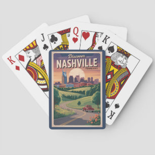 Baralho Nashville Tennessee Southern Road Viagem Art