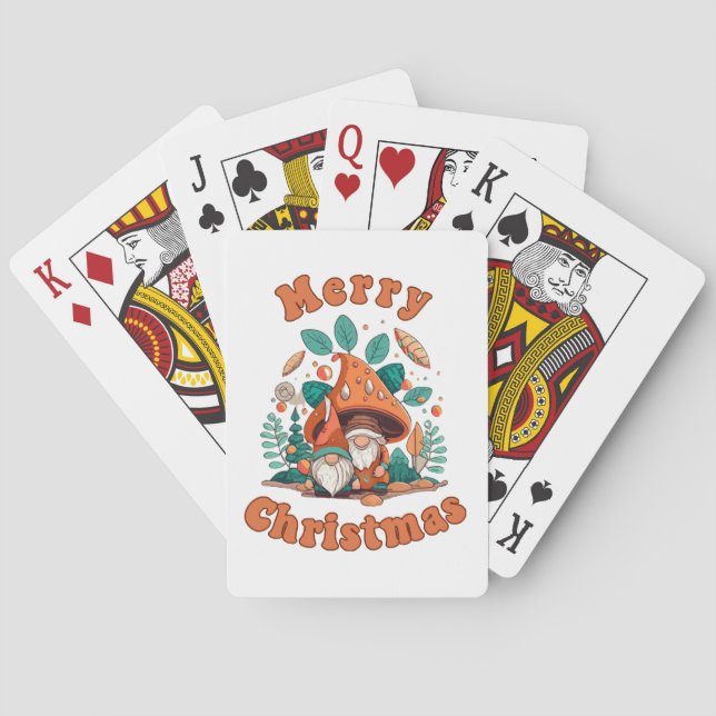 Baralho Natal do Gnome Retro (Verso)