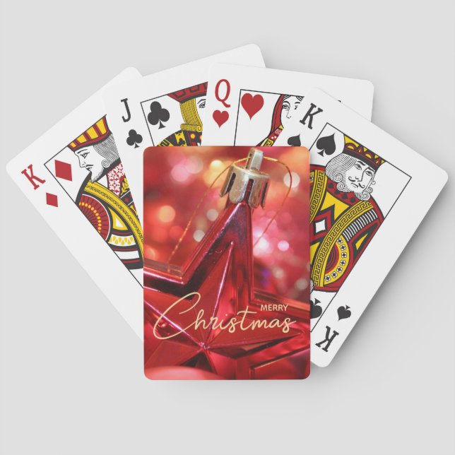 Baralho Natal do Ornament Estrela (Verso)