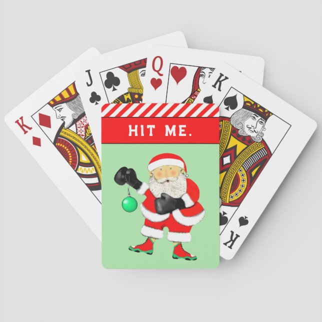 Baralho Natal engraçado de férias (Verso)