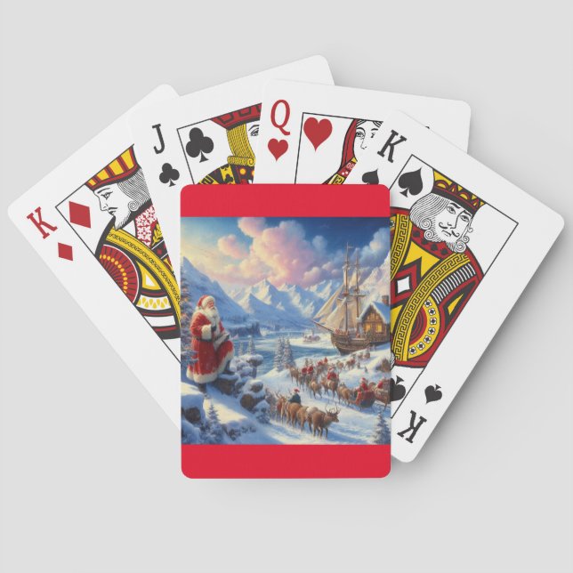 Baralho Natal Papai Noel 6 (Verso)