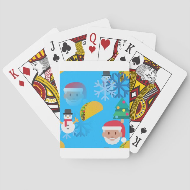 Baralho natal taco emoji (Verso)