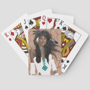 Baralho Nativa Americana Jogando Cartas