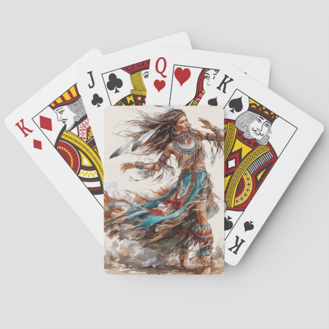 Baralho Native American Dancer Classic Playing Cards (Verso)