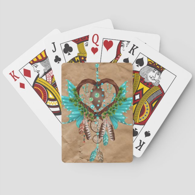 Baralho Native American Dreamcatcher Playing Cards (Verso)
