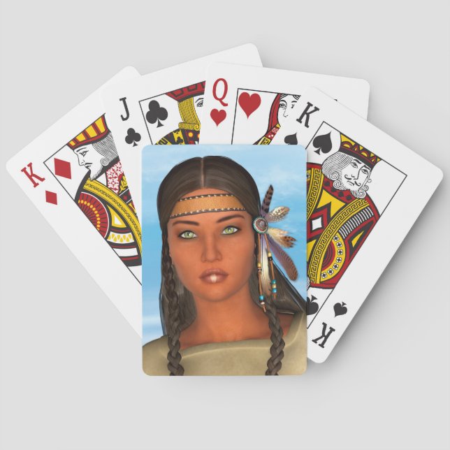 Baralho Native American Girl (Verso)