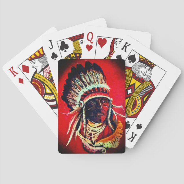Baralho Native Warrior Classic Playing Cards (Verso)