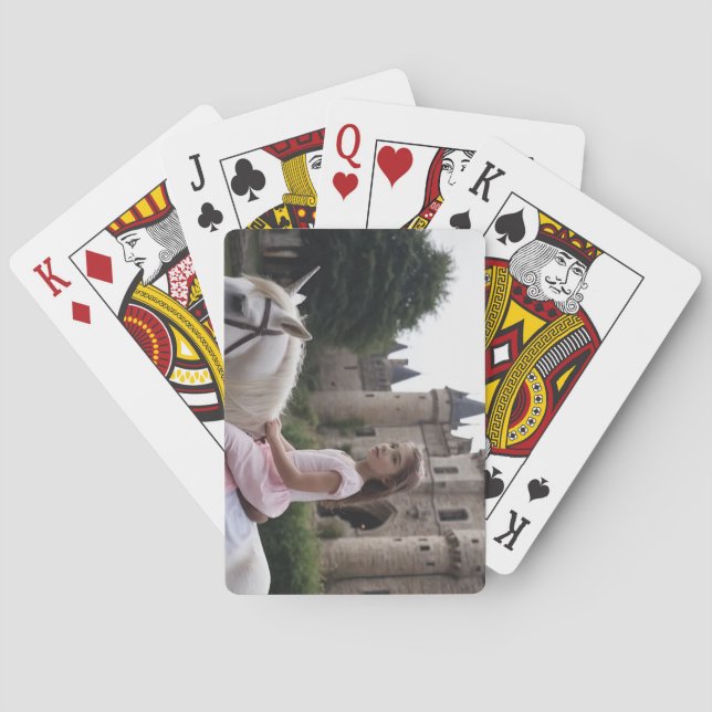 Baralho Natu Unicorn Reproduzindo Cartões Rosa (Verso)