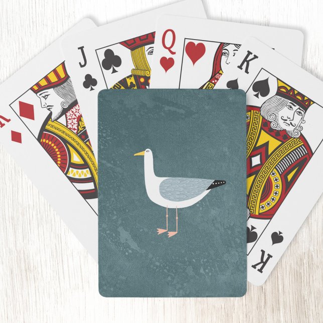 Baralho Náutica do casco (Fun seagull playing cards)