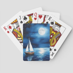 Baralho Navio sob Diário de lua cheia