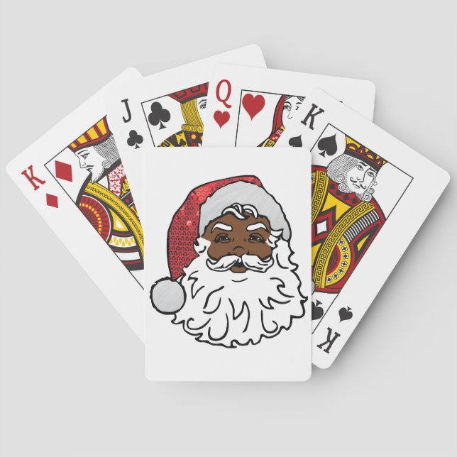 Baralho negro santa claus (Verso)