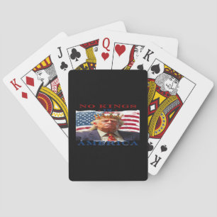 Baralho Nenhum Rei na América Design Criativo Anti-Trump