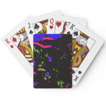 Neon Black Cat com olhos brilhantes