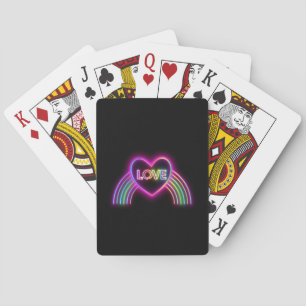 Baralho Neon Heart no Rainbow