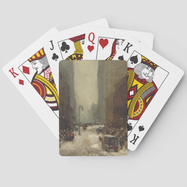 Baralho Neve em Nova Iorque (inverno em NYC) (Verso)