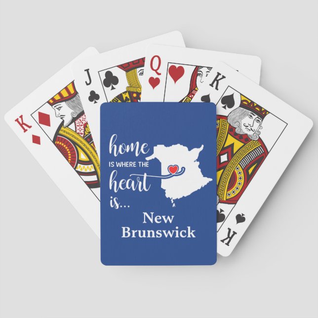 Baralho New Brunswick Home é onde está o coração (Verso)