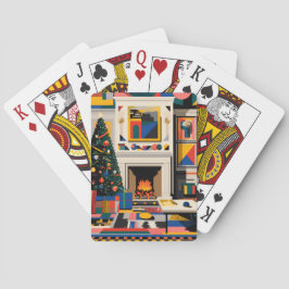 Baralho New Wave 1980s Pop Art Christmas Playing Cards