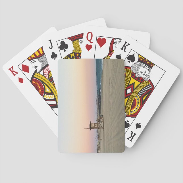 Baralho Newport Beach em Sunset, Califórnia (Verso)