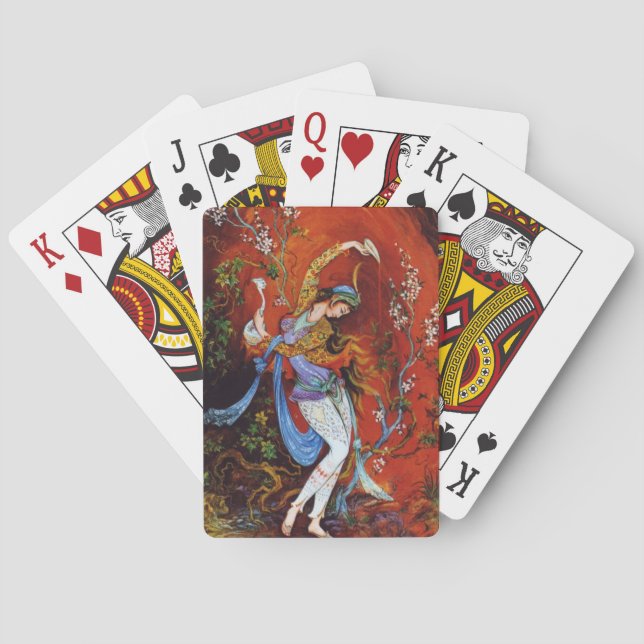 Baralho Ninfoma Persa Miniatura Dançando (Verso)