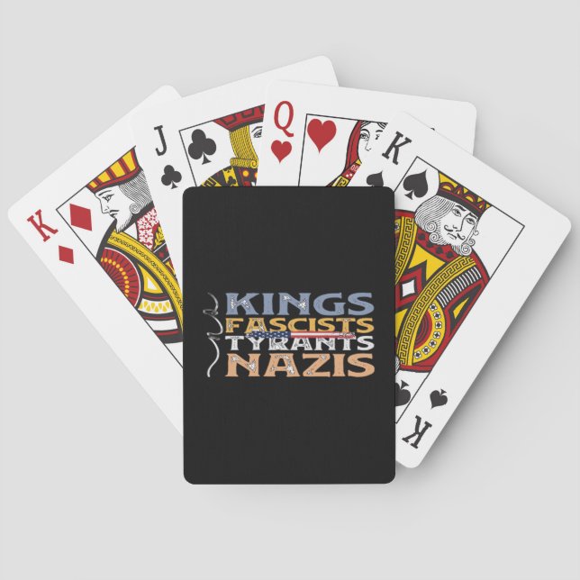 Baralho No Kings, Fascists, Tyrants, Nazis – Anti-Authorit (Verso)