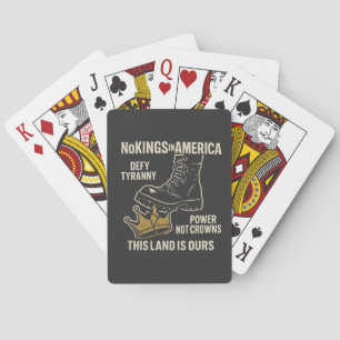 Baralho No Kings in America Anti-Trump 4 de julho