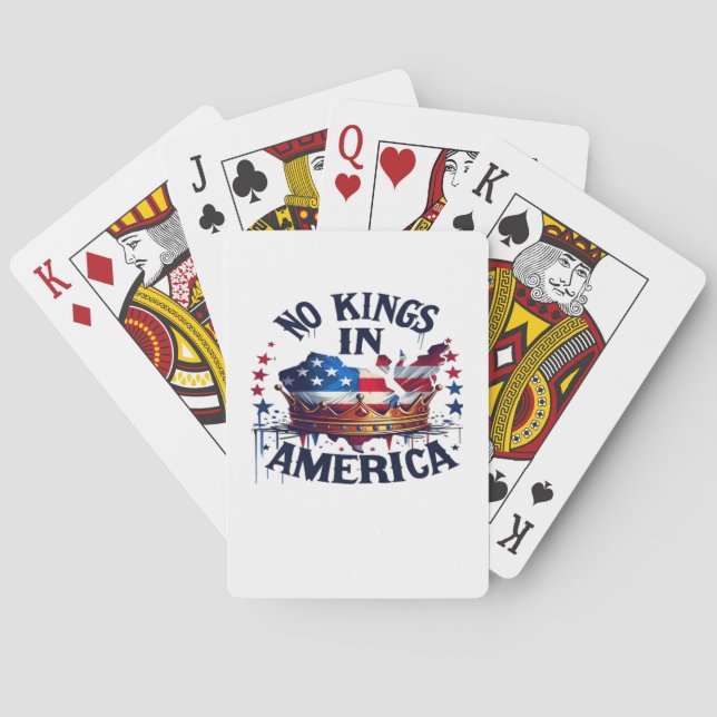 Baralho No Kings In America Classic Retro Cool (Verso)