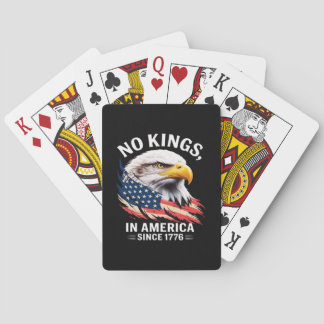 Baralho No Kings In America Classic Retro Graphic Design