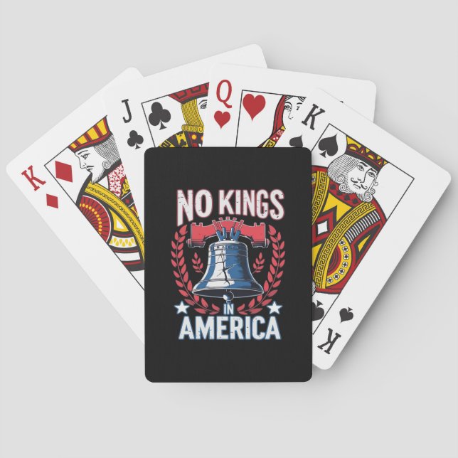 Baralho No Kings In America Design Classic Artistic Graphi (Verso)