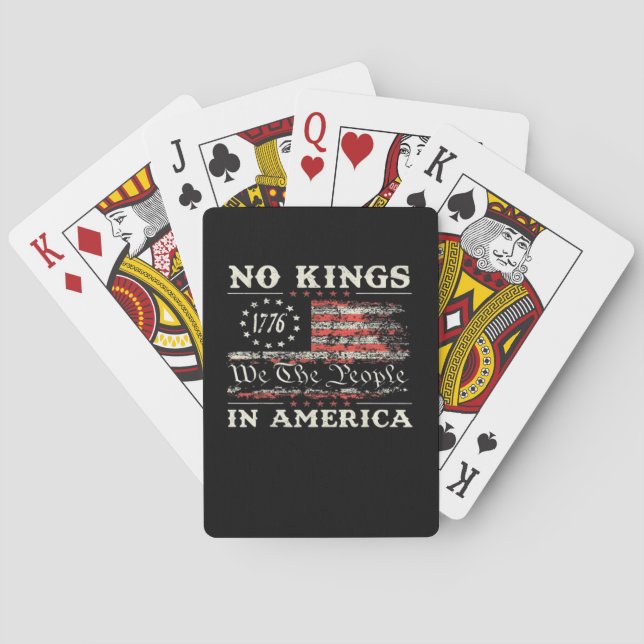Baralho No Kings In America United States Independence Cla (Verso)