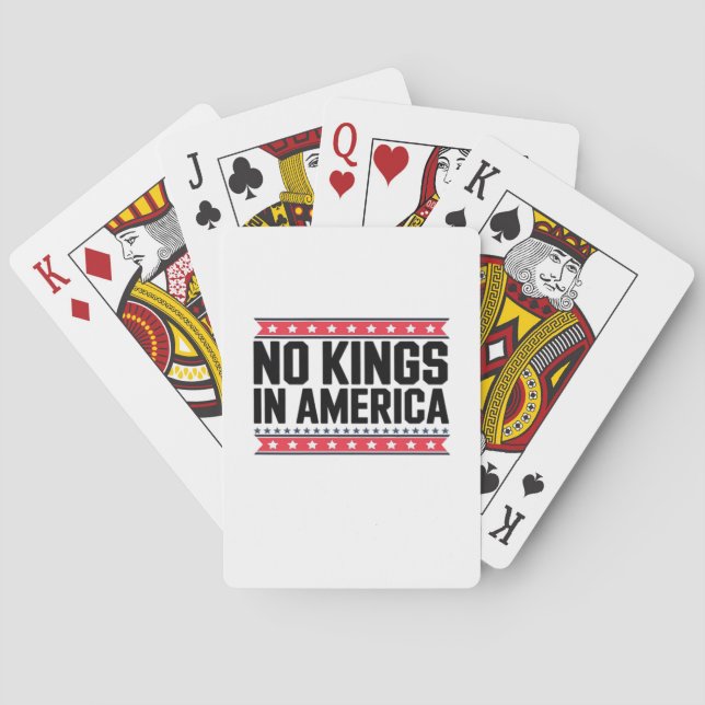 Baralho No Kings In America USA Minimal Clean (Verso)