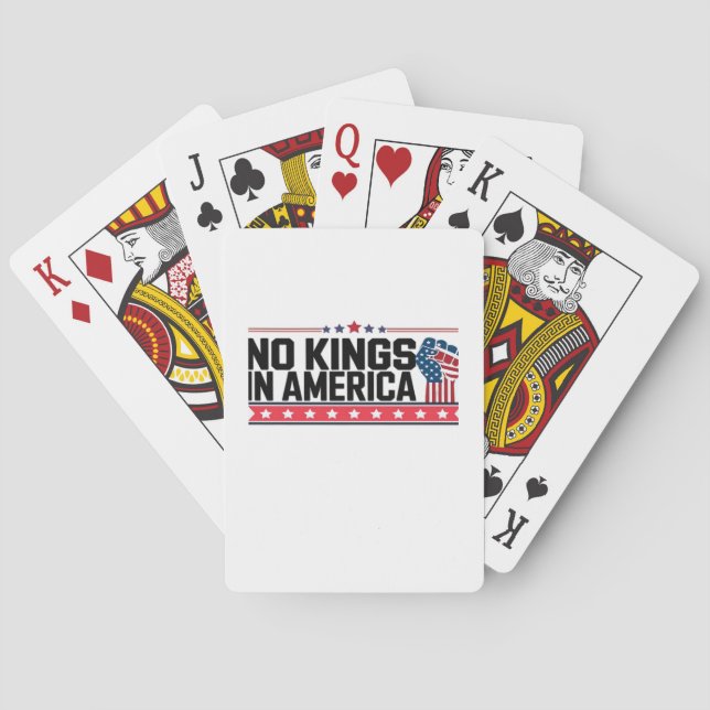 Baralho No Kings In America USA Minimal Clean (Verso)