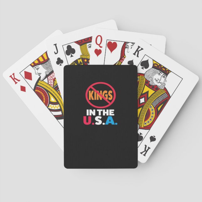 Baralho No Kings In The USA (Verso)