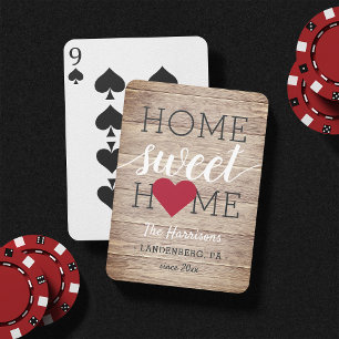 Baralho Nome da família Home Sweet e Cidade natal
