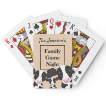 Nome da Noite do Jogo da Família Vacas Brancas Neg