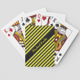 Baralho Nome das faixas de diagnóstico da brilhante amarel